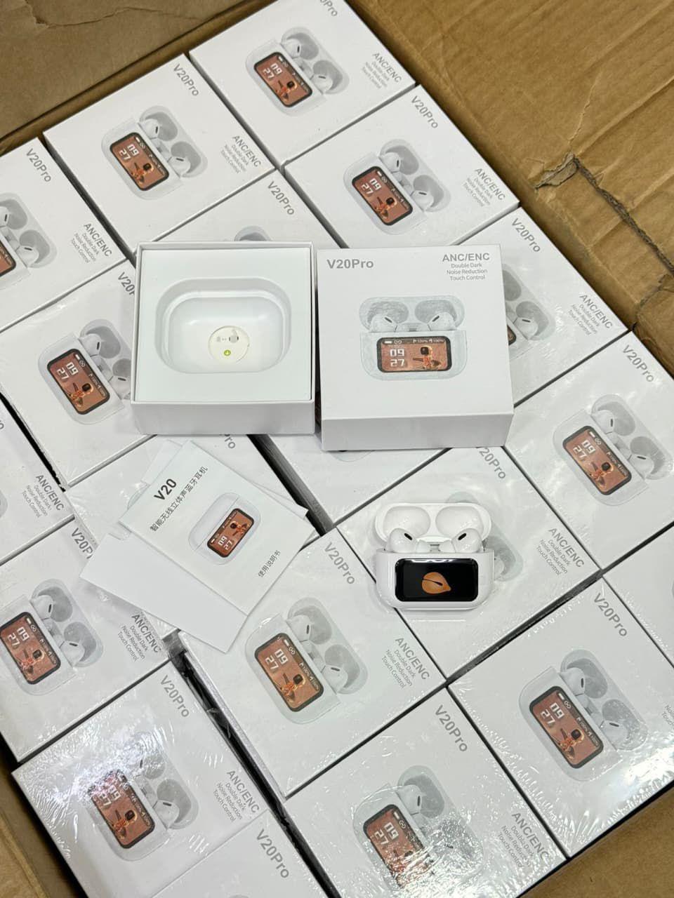 White Touch Screen Apple AirPods A9 Pro